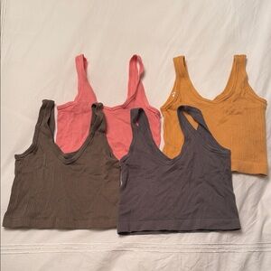 Urban Outfitters Women's Crop Tops - Pink, Yellow, Green, Gray